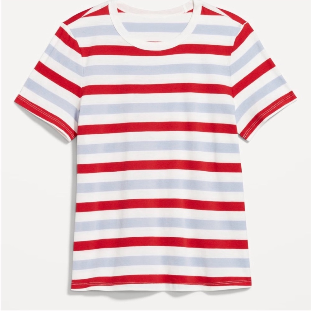 Old Navy Red White and Blue Striped Tee